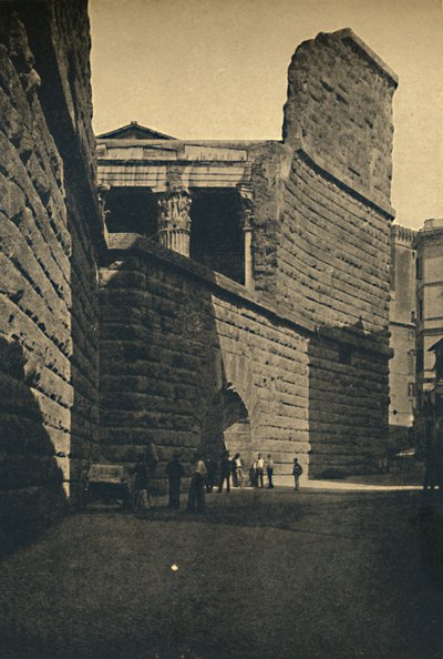 Roma - Muren på Augustus Forum, 1910 af Unbekannt