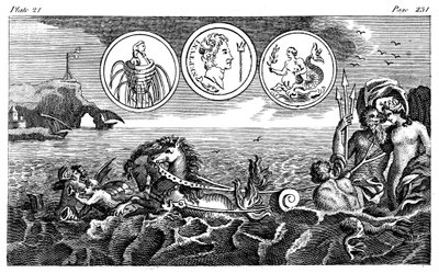Romersk gud Neptun, 1700-tallet af Unbekannt