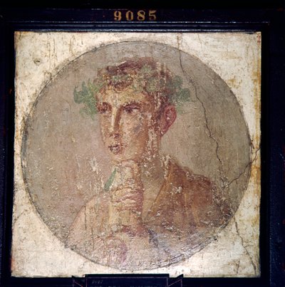 Romersk portræt af en ung mand fra Pompeji, 1. århundrede. af Unbekannt
