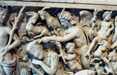 Romersk sarkofag med legenden om Selene og Endymion, 230-235 e.Kr. af Unbekannt