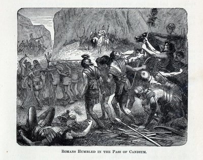 Romerne blev ydmyget i passet af Caudium, 1882 af Unbekannt