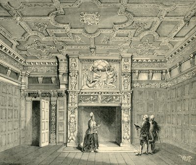 Værelse i Sir Paul Pindars hus, c1872. af Unbekannt