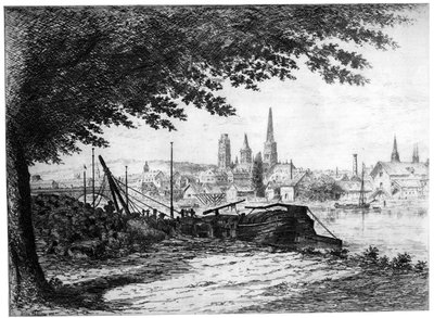 Rouen erobringen af ​​Cours-la-Reine, c1865-1905 1924 af Unbekannt