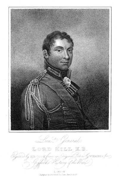 Rowland Hill, 1st Viscount Hill, engelsk soldat, 1815 af Unbekannt
