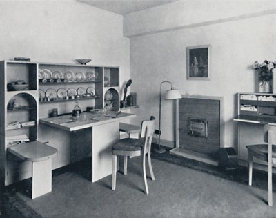 Rowley Gallery of Decorative Art Ltd - Kombineret spisestue åbent, 1939 af Unbekannt