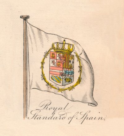 Royal Standard of Spain, 1838 af Unbekannt