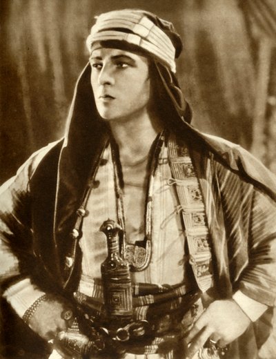 Rudolph Valentino i Sheik, 1921, 1935. af Unbekannt