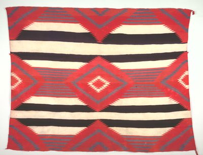 Tæppe i tredje fase Chief Blanket Style, Germantown Weaving, ca. 1890-1910. af Unbekannt