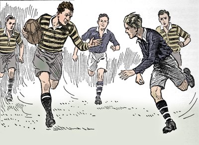 Rugby fodbold, 1937 af Unbekannt