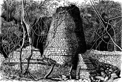 Ruinerne af Great Zimbabwe, Afrika, 1892 af Unbekannt