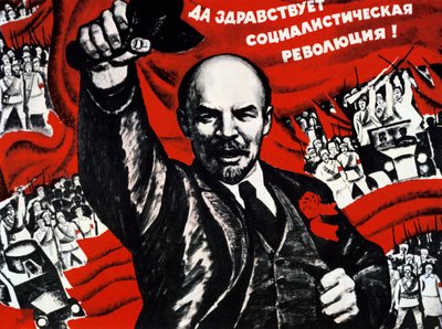 Plakat for det russiske kommunistparti, det 20. århundrede af Unbekannt