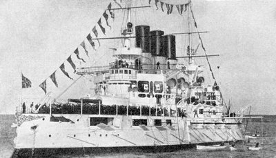 Russisk slagskib Retvisan, russisk-japansk krig, 1904-5 af Unbekannt