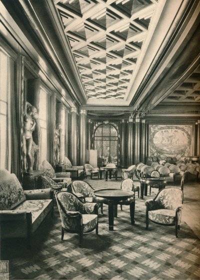 S. S Ile de France, Grand Salon, c1927 af Unbekannt