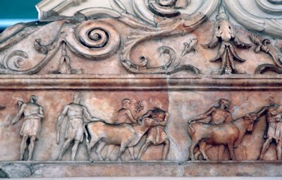Offerscene på Ara Pacis, Rom af Unbekannt