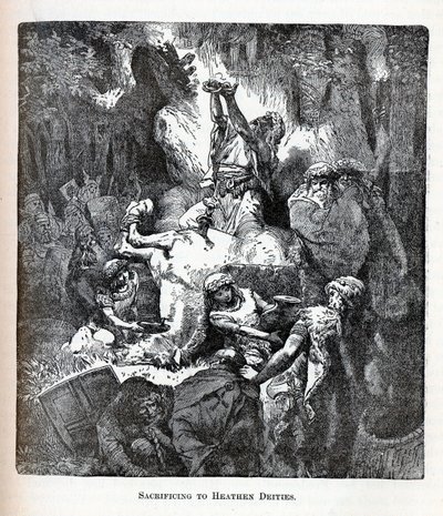Ofring til Heathen Deities, 1882 af Unbekannt