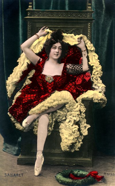 Saharet 1879-1942, australsk musikhuskunstner, begyndelsen af det 20. århundrede af Unbekannt