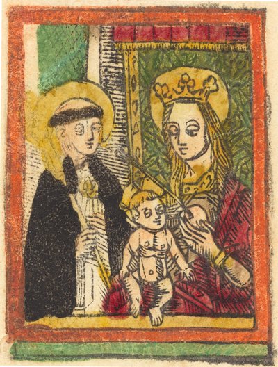 Sankt Bernhard med Madonnaen og Barnet, 14801500. af Unbekannt