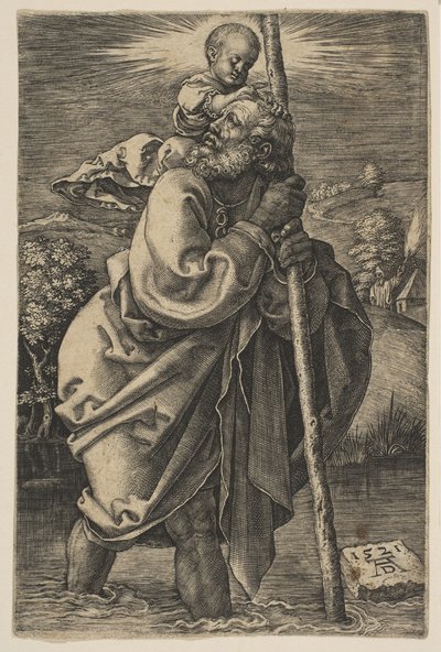 Saint Christopher Facing Left copy.n.d. af Unbekannt