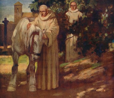 Saint Columba og den hvide hest, 1912 af Unbekannt