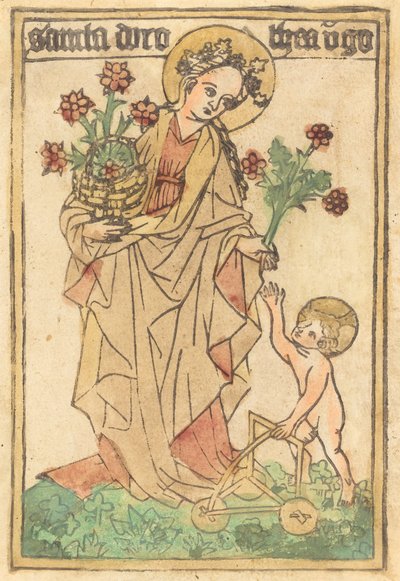 Saint Dorothy, 14401460. af Unbekannt