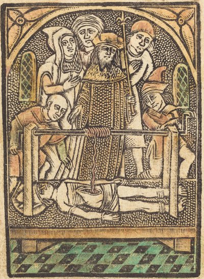 Sankt Erasmus, ca. 14701480. af Unbekannt