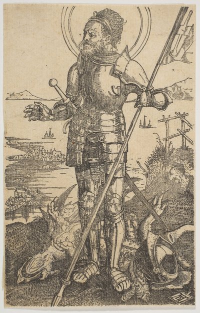 Saint George Stående kopi.n.d. af Unbekannt