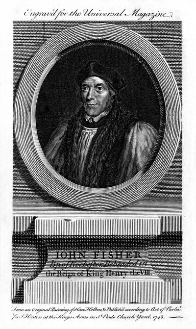 Saint John Fisher, engelsk katolsk biskop, kardinal og martyr, 1748 af Unbekannt