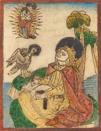 Sankt Johannes på øen Patmos, 14801490. af Unbekannt