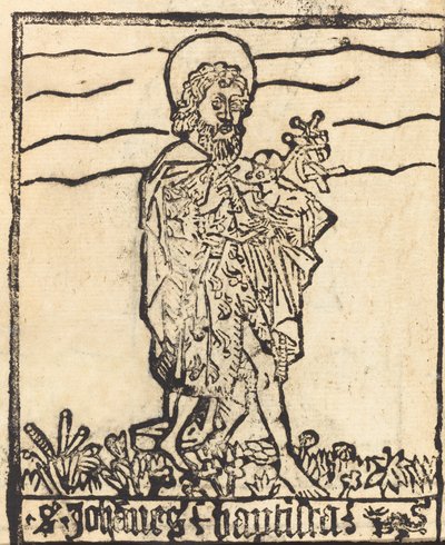 Johannes Døberen [recto], sandsynligvis 14601480. af Unbekannt