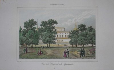 Sankt Michaels slot i Sankt Petersborg, begyndelsen af det 19. århundrede. af Unbekannt