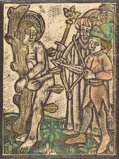 Sankt Sebastian, ca. 1480. af Unbekannt