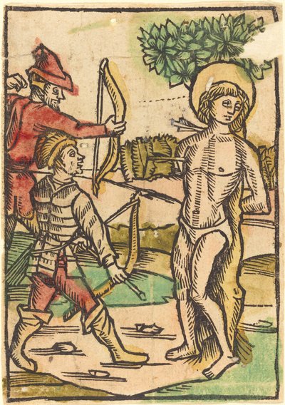 Sankt Sebastian, ca. 1490. af Unbekannt