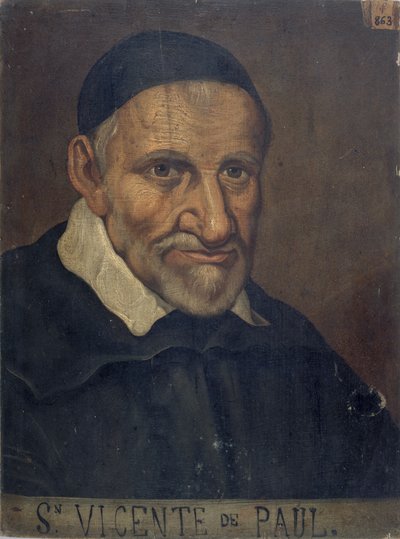 Saint Vincent de Paul 1581-1660, ca. 1660. af Unbekannt