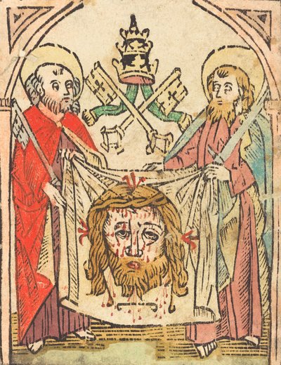 Heilige Peter und Paul mit dem Schweißtuch, um oder nach 1475 von Unbekannt