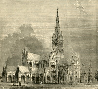 Salisbury Cathedral, 1890. af Unbekannt