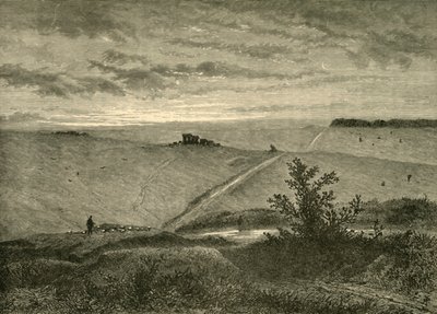 Salisbury Plain, fra nær Amesbury, 1898. af Unbekannt