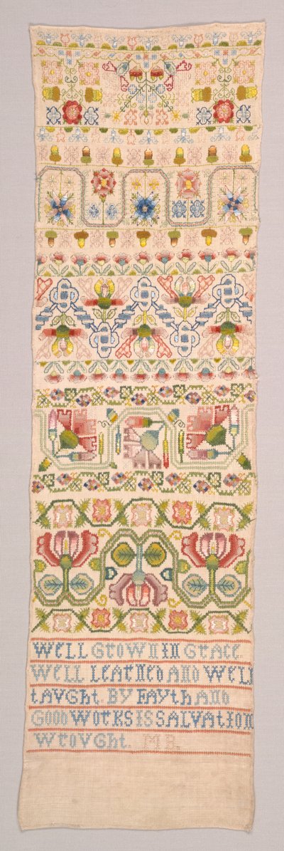 Sampler, 1600-tallet. af Unbekannt