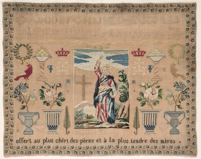 Sampler, 1800-tallet. af Unbekannt