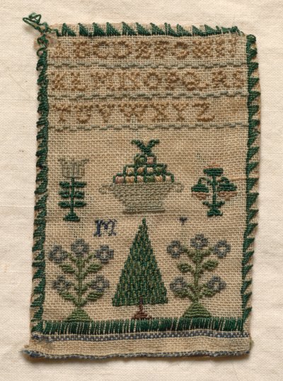 Sampler, 1800-tallet. af Unbekannt