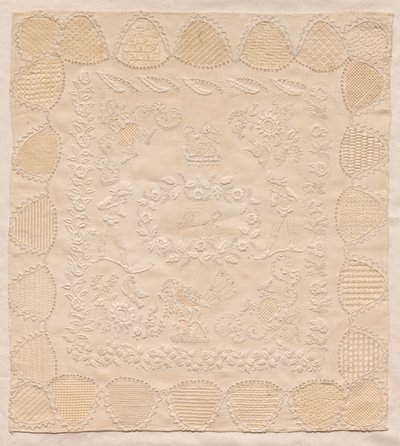 Sampler, 1800-tallet. af Unbekannt