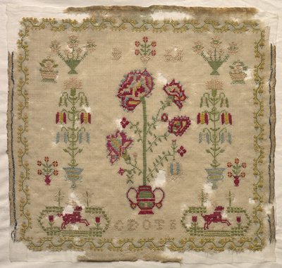 Sampler, begyndelsen af 1800-tallet. af Unbekannt