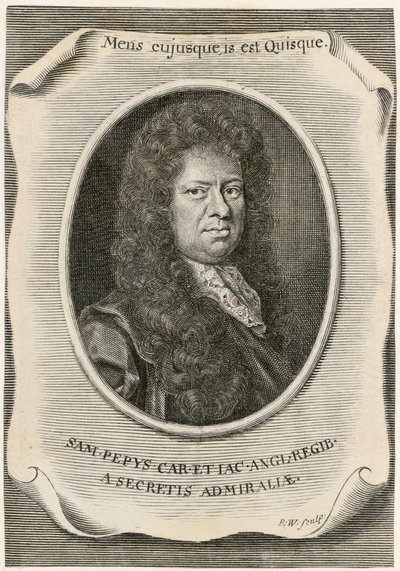 Samuel Pepys, engelsk Clerk of the Acts to the Navy Board og dagbogsskriver, 1666. af Unbekannt
