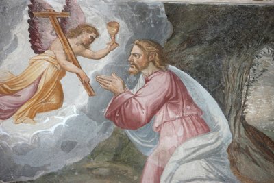San Jeronimo kirke. Jesus beder i Getsemane Have på Oliebjerget Madrid Spanien af Unbekannt