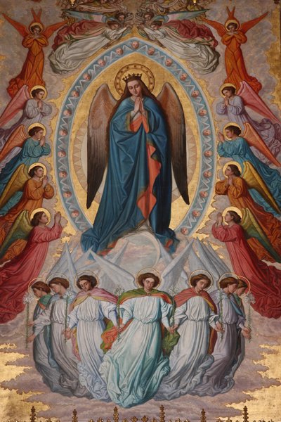 San Jeronimos kirke. Jomfru Maria Madrid Spanien af Unbekannt