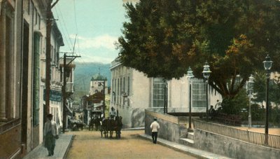 Santiago de Cuba - Santo Tomas Street, 1907. af Unbekannt