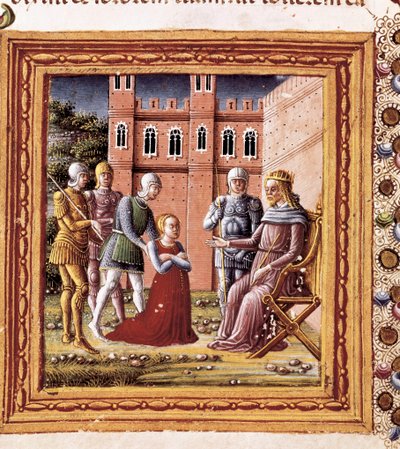 Sarah præsenterede for Farao, Miniature malet af Marco Giovanni Dell