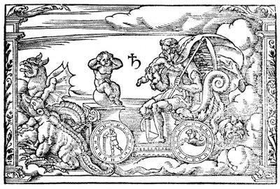 Saturn, tidens romerske gud, 1569 af Unbekannt