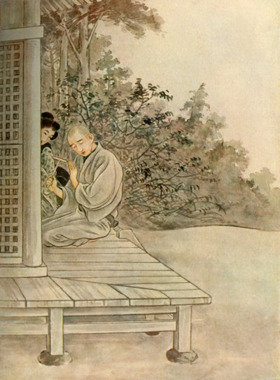 Sawaichi...repeated the Buddhist invocation: Namu Amida Butsu, 1919. af Unbekannt