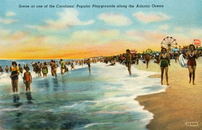 Scene på en af Carolinas populære legepladser langs Atlanterhavet, 1942. af Unbekannt
