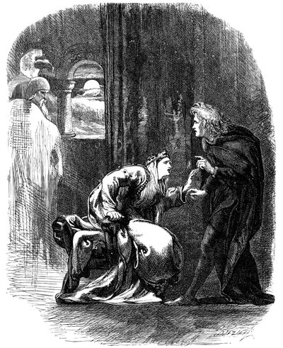 Scene fra Shakespeares Hamlet, 1800-tallet af Unbekannt